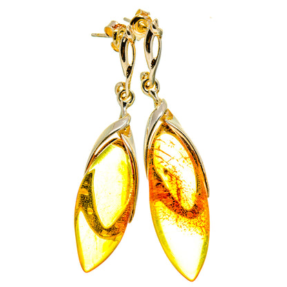 Baltic Amber Earrings handcrafted by Ana Silver Co - EARR413568