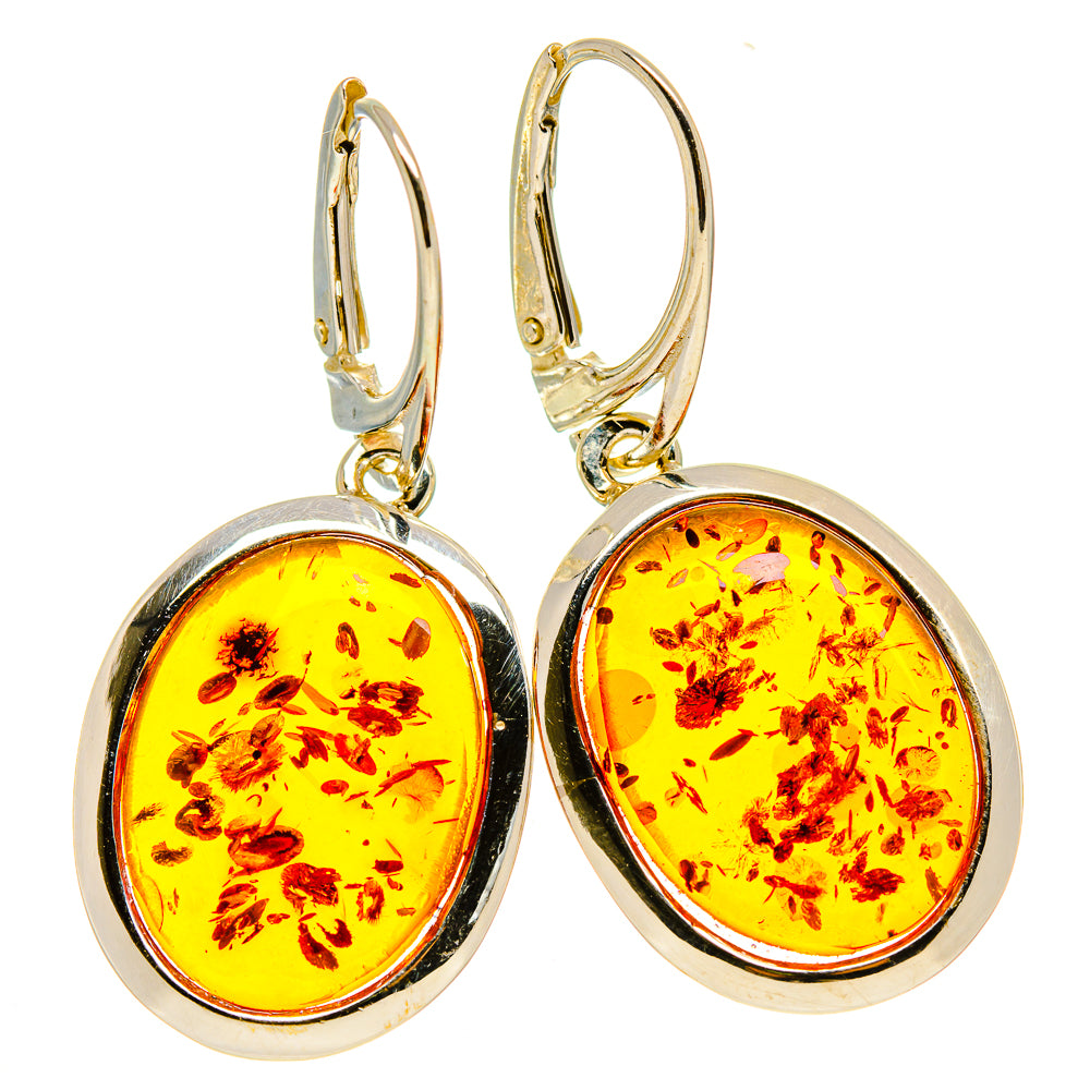 Baltic Amber Earrings handcrafted by Ana Silver Co - EARR413569