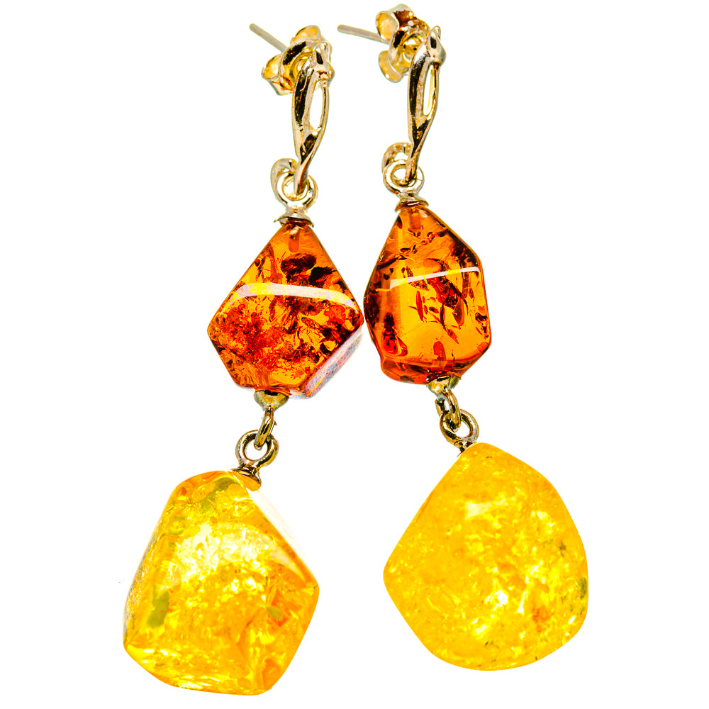 Baltic Amber Earrings handcrafted by Ana Silver Co - EARR413571