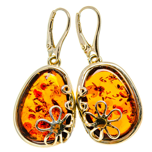 Baltic Amber Earrings handcrafted by Ana Silver Co - EARR413572