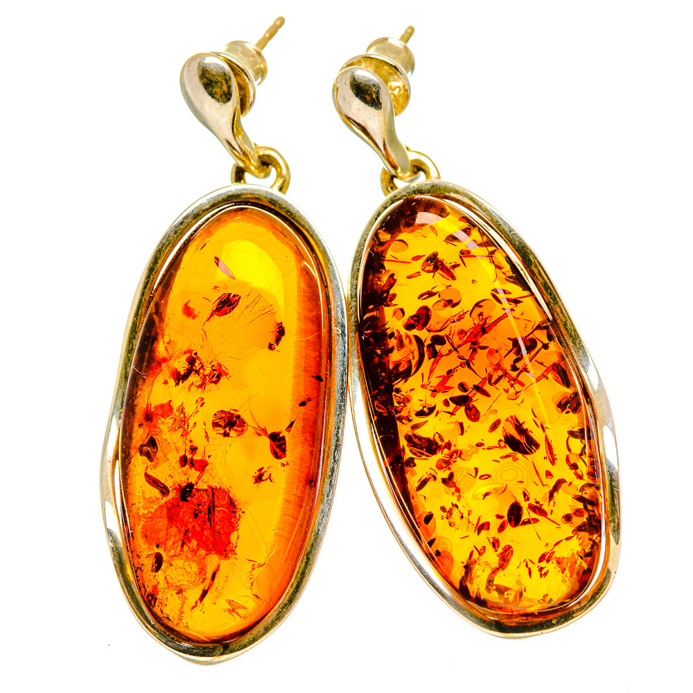 Baltic Amber Earrings handcrafted by Ana Silver Co - EARR413578