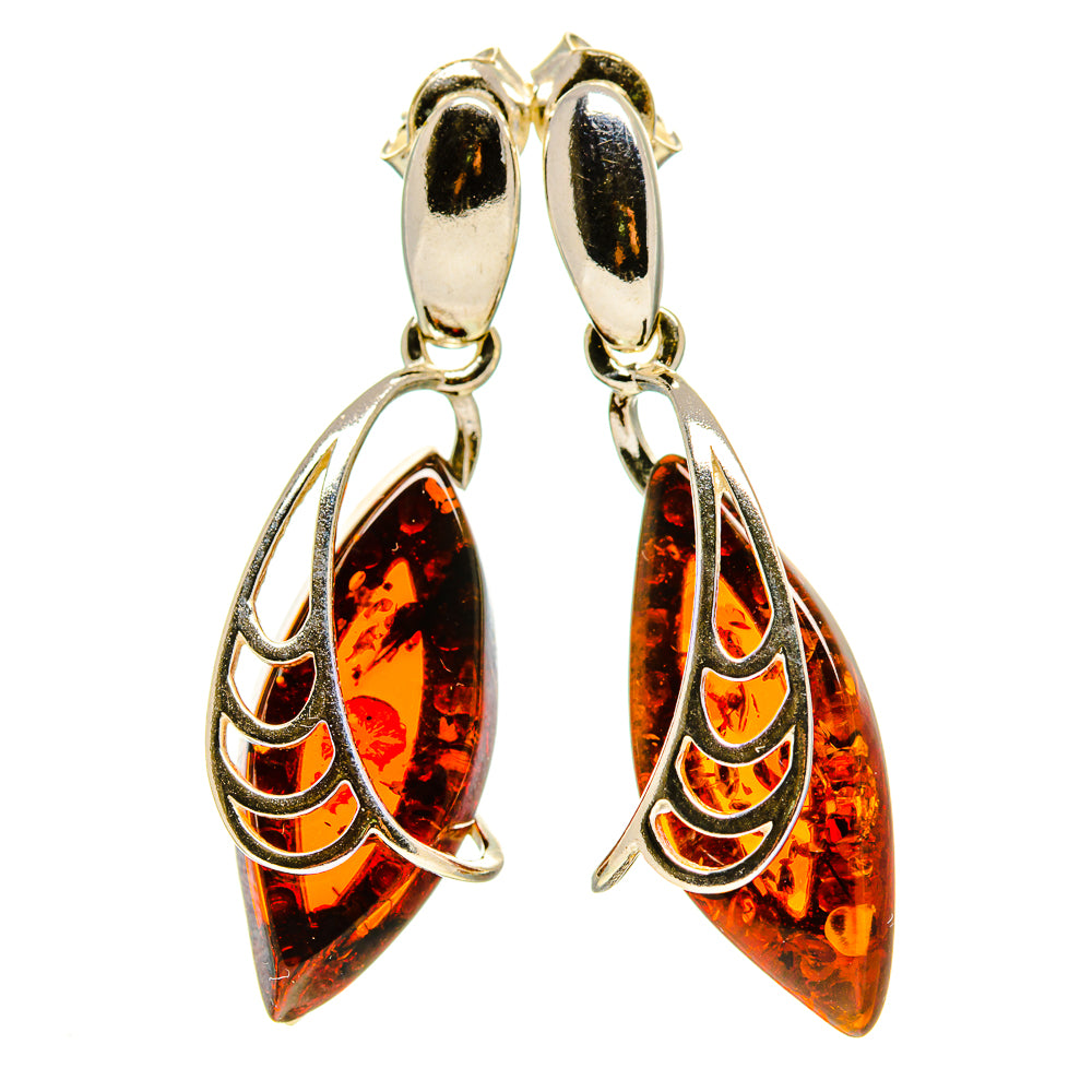 Baltic Amber Earrings handcrafted by Ana Silver Co - EARR413579