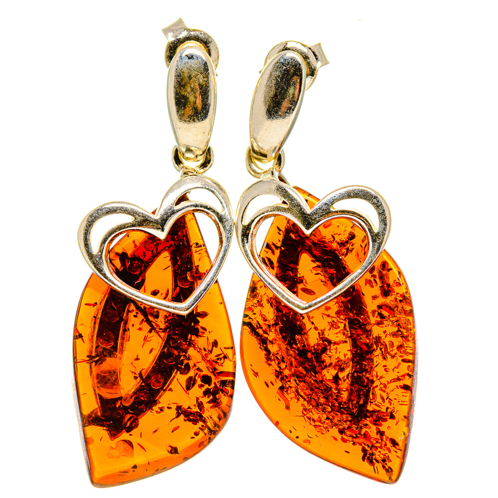 Baltic Amber Earrings handcrafted by Ana Silver Co - EARR413582