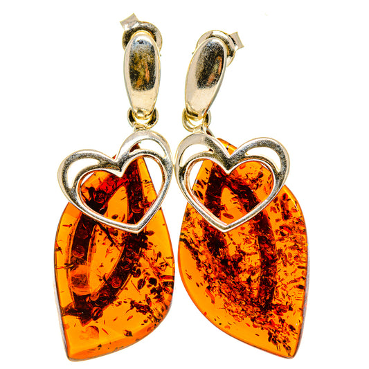 Baltic Amber Earrings handcrafted by Ana Silver Co - EARR413582
