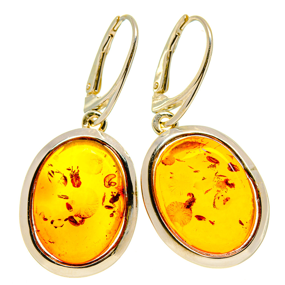 Baltic Amber Earrings handcrafted by Ana Silver Co - EARR413584