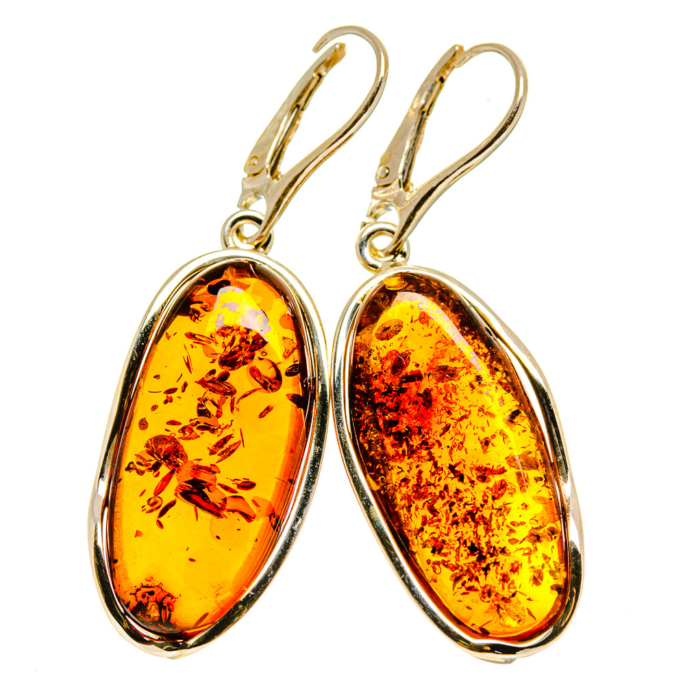 Baltic Amber Earrings handcrafted by Ana Silver Co - EARR413586