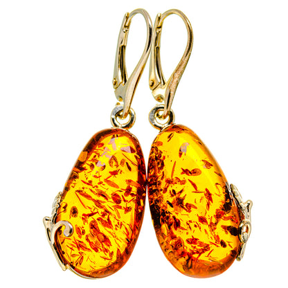 Baltic Amber Earrings handcrafted by Ana Silver Co - EARR413587