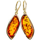 Baltic Amber Earrings handcrafted by Ana Silver Co - EARR413588