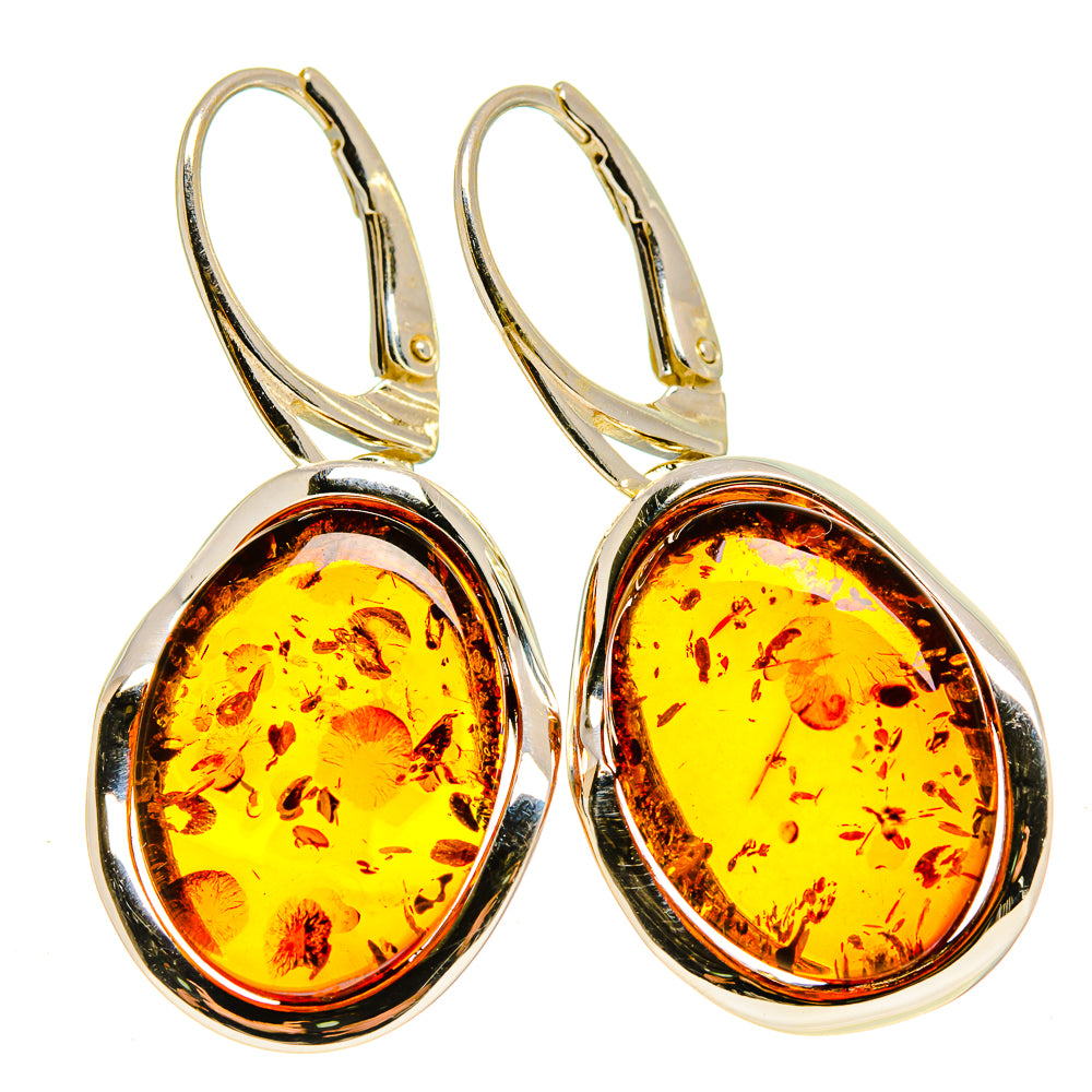 Baltic Amber Earrings handcrafted by Ana Silver Co - EARR413592