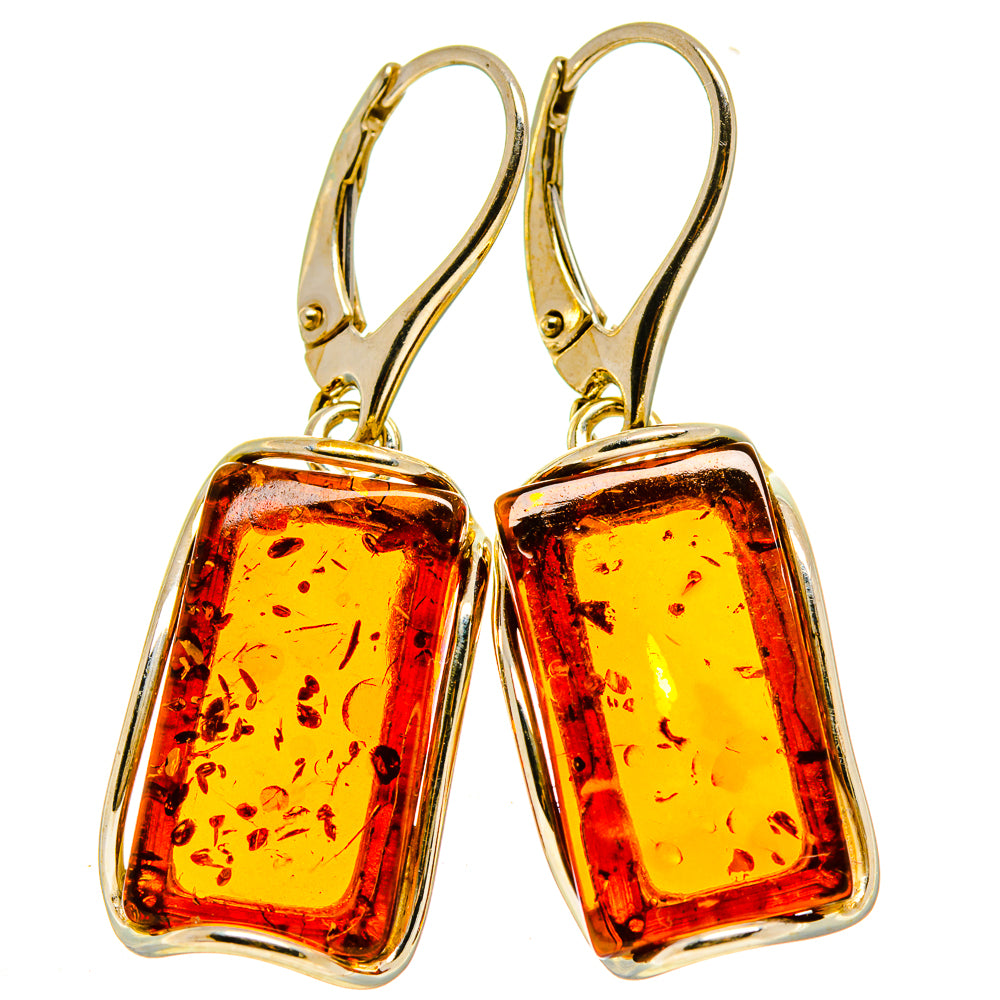 Baltic Amber Earrings handcrafted by Ana Silver Co - EARR413594