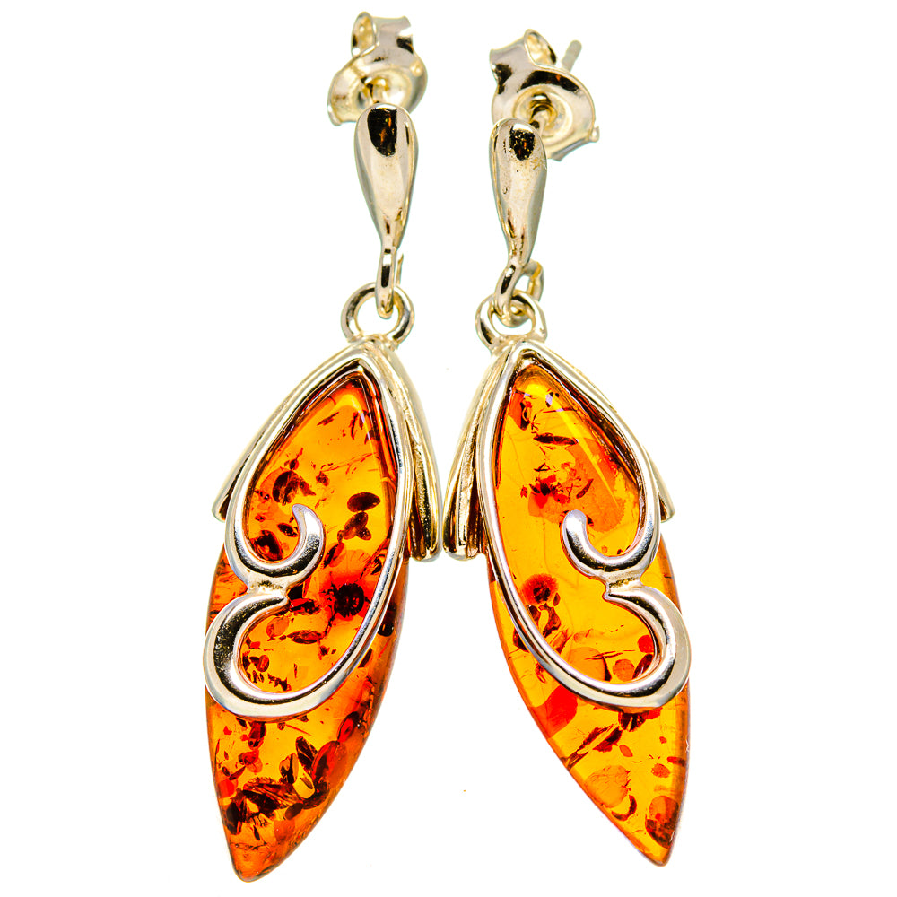 Baltic Amber Earrings handcrafted by Ana Silver Co - EARR413596