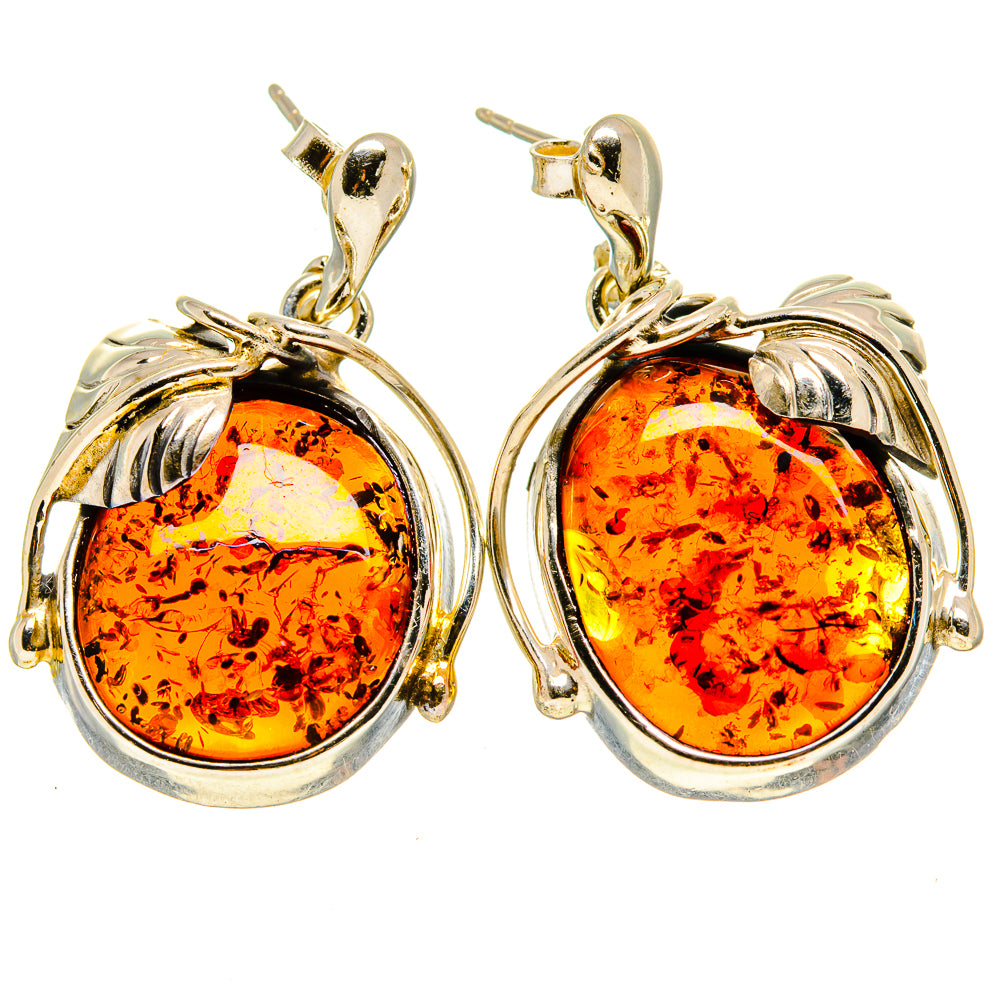 Baltic Amber Earrings handcrafted by Ana Silver Co - EARR413598