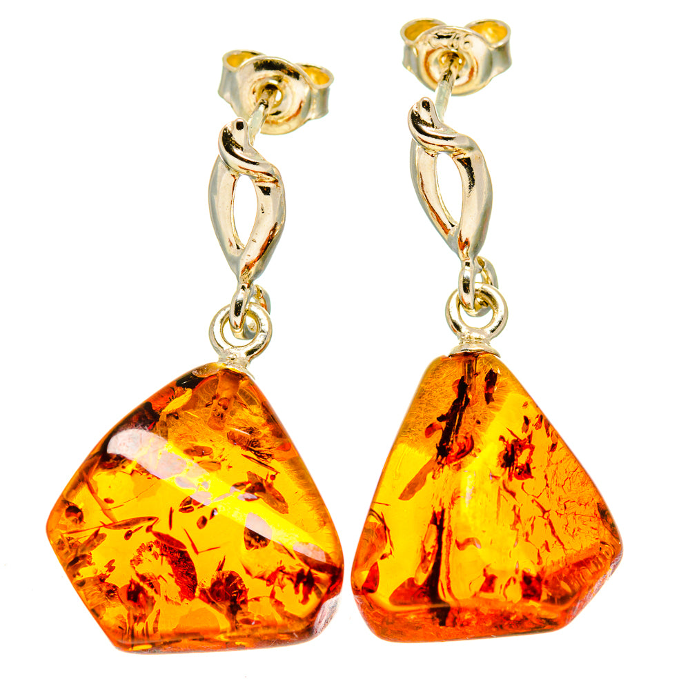 Baltic Amber Earrings handcrafted by Ana Silver Co - EARR413603