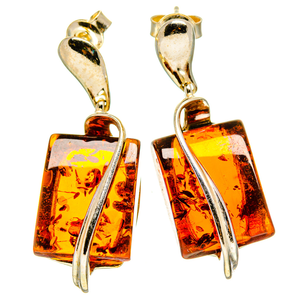 Baltic Amber Earrings handcrafted by Ana Silver Co - EARR413604