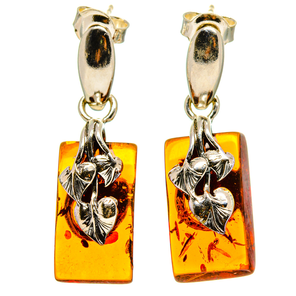 Baltic Amber Earrings handcrafted by Ana Silver Co - EARR413608