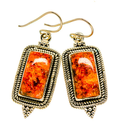 Sponge Coral Earrings handcrafted by Ana Silver Co - EARR413616
