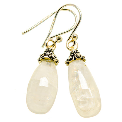 Rainbow Moonstone Earrings handcrafted by Ana Silver Co - EARR413618
