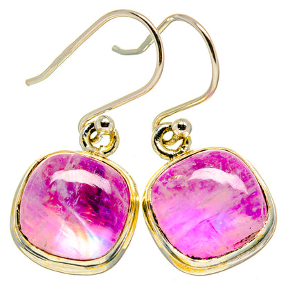 Pink Moonstone Earrings handcrafted by Ana Silver Co - EARR413620