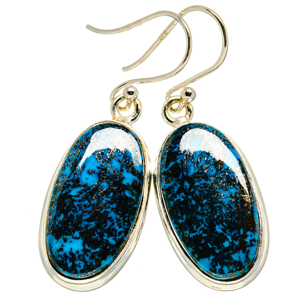 Shattuckite Earrings handcrafted by Ana Silver Co - EARR413635
