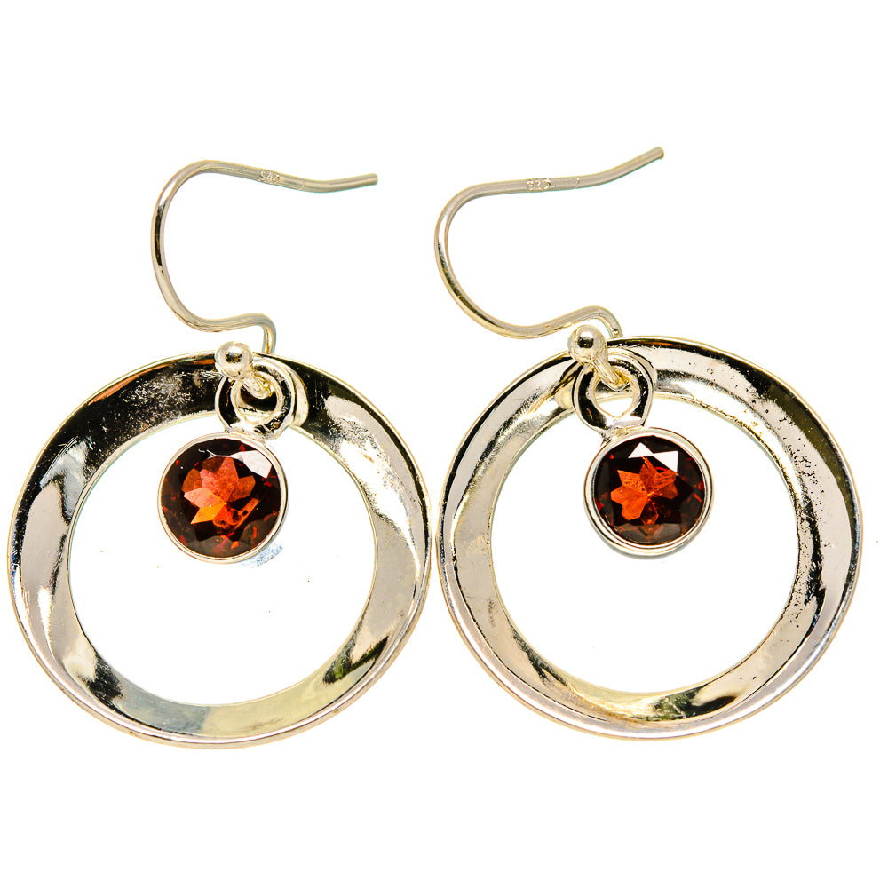 Garnet Earrings handcrafted by Ana Silver Co - EARR413693