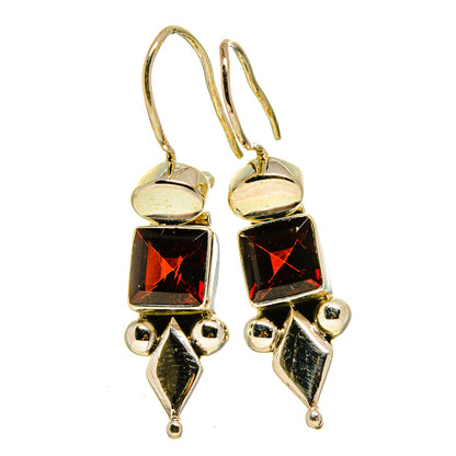 Garnet Earrings handcrafted by Ana Silver Co - EARR413694