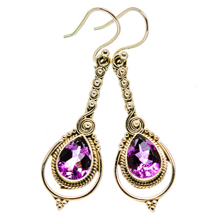 Amethyst Earrings handcrafted by Ana Silver Co - EARR413717