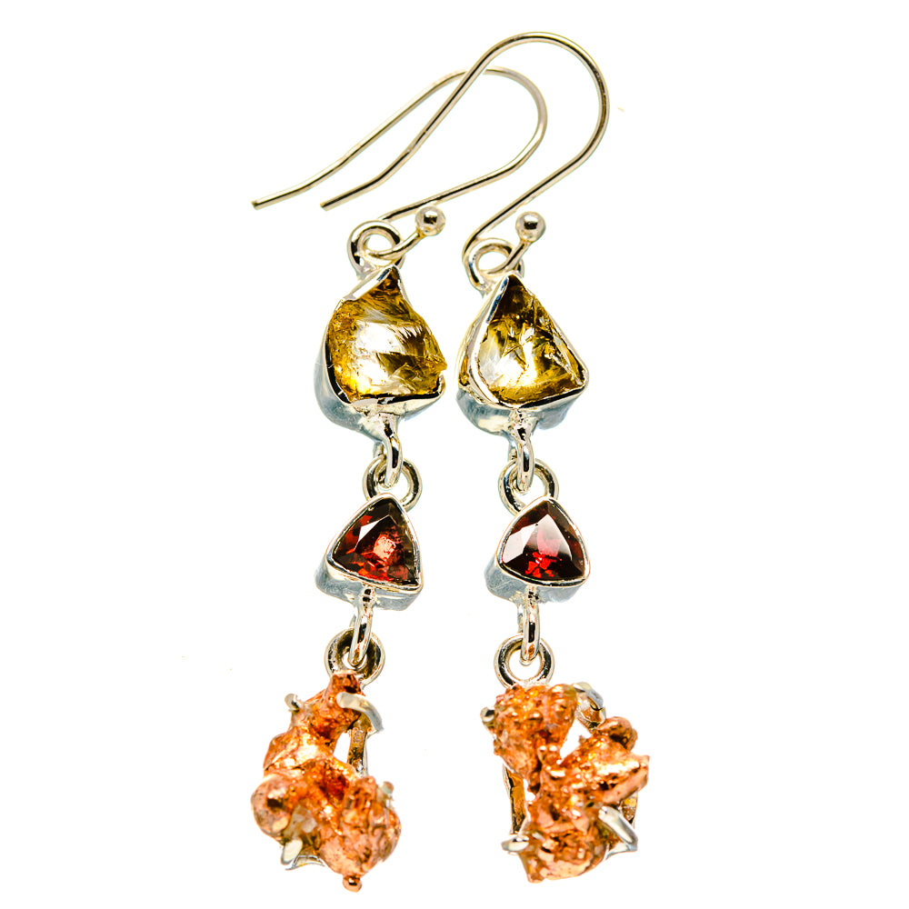 Blister Copper Earrings handcrafted by Ana Silver Co - EARR413743