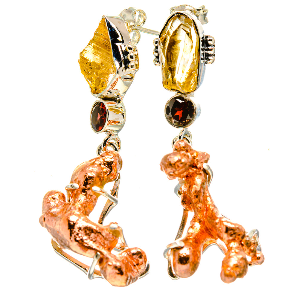 Blister Copper Earrings handcrafted by Ana Silver Co - EARR413744