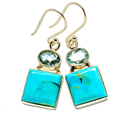 Arizona Turquoise Earrings handcrafted by Ana Silver Co - EARR413749