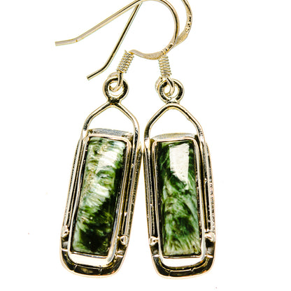 Seraphinite Earrings handcrafted by Ana Silver Co - EARR413754