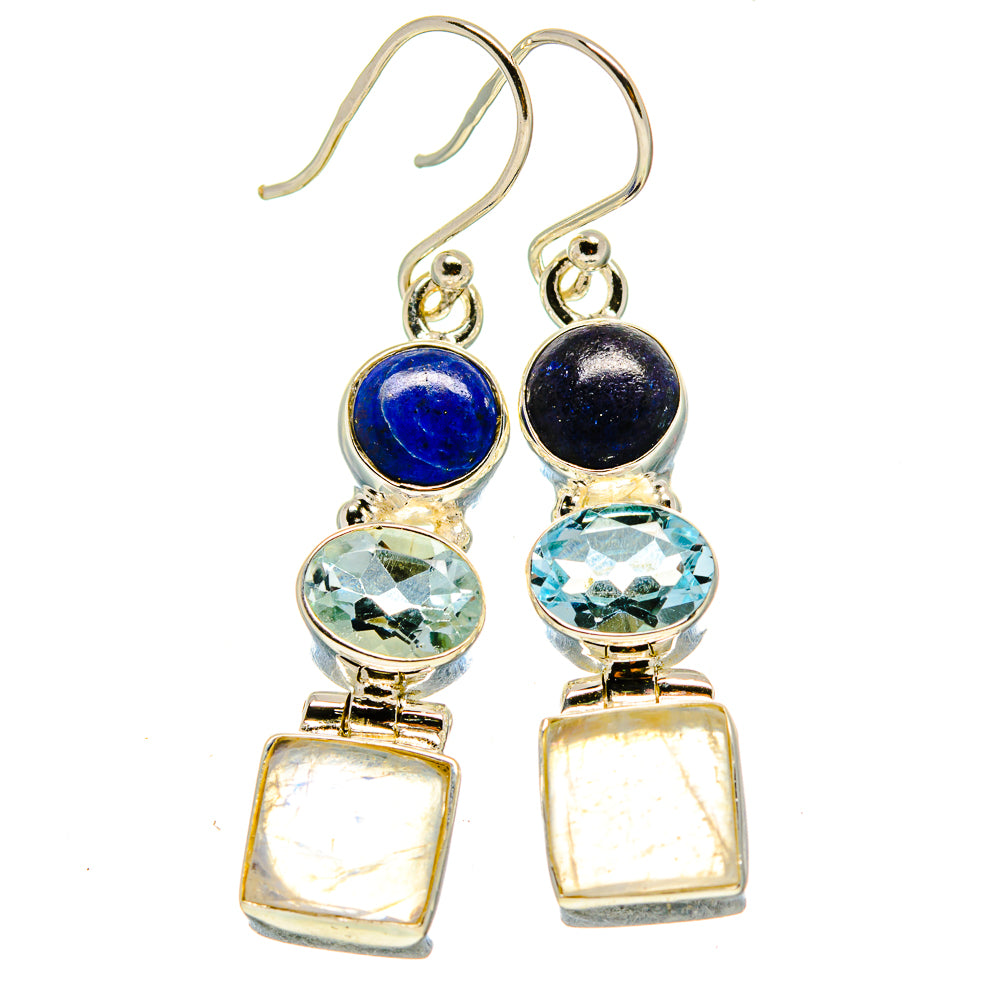 Rainbow Moonstone Earrings handcrafted by Ana Silver Co - EARR413762