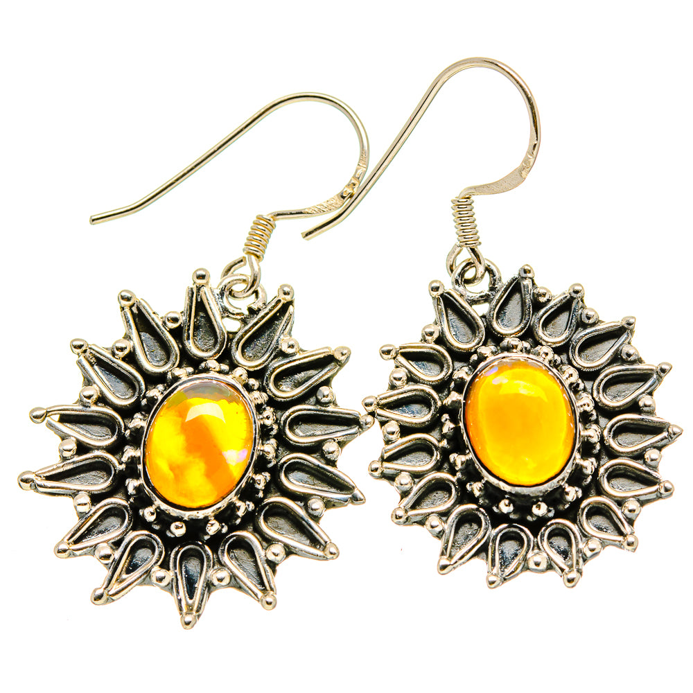 Ethiopian Opal Earrings handcrafted by Ana Silver Co - EARR413763