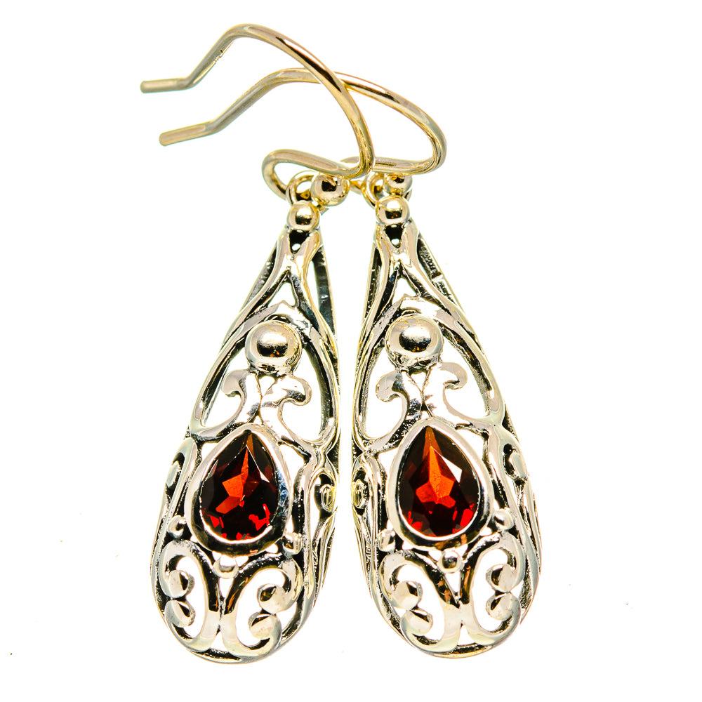 Garnet Earrings handcrafted by Ana Silver Co - EARR413776