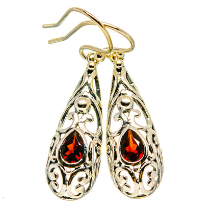 Garnet Earrings handcrafted by Ana Silver Co - EARR413776