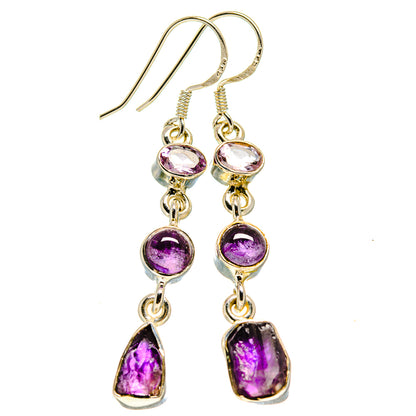 Amethyst Earrings handcrafted by Ana Silver Co - EARR413788