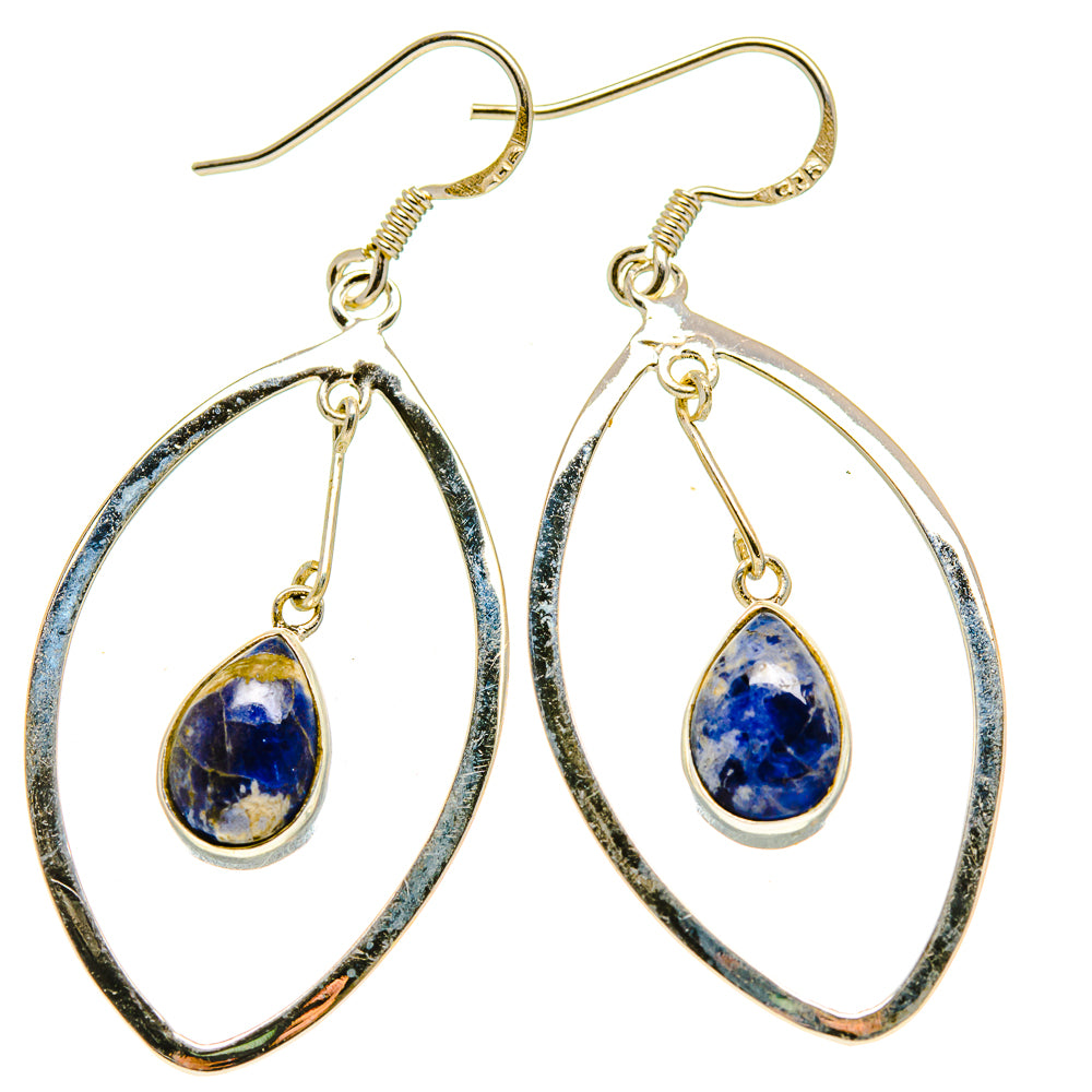 Sodalite Earrings handcrafted by Ana Silver Co - EARR413795