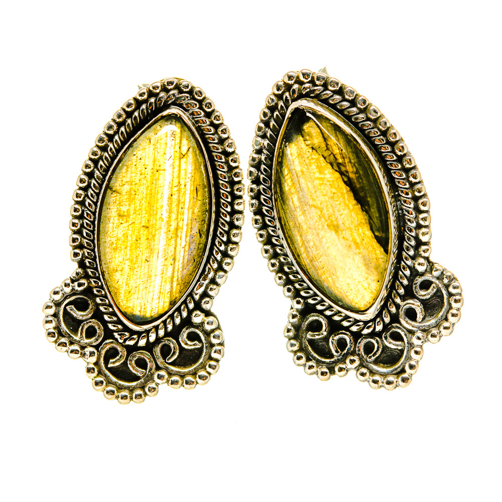 Labradorite Earrings handcrafted by Ana Silver Co - EARR413802