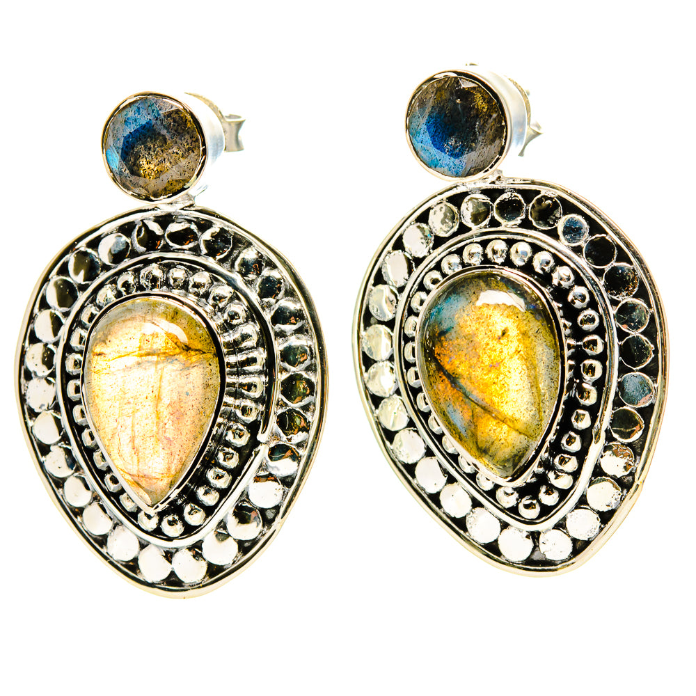 Labradorite Earrings handcrafted by Ana Silver Co - EARR413807
