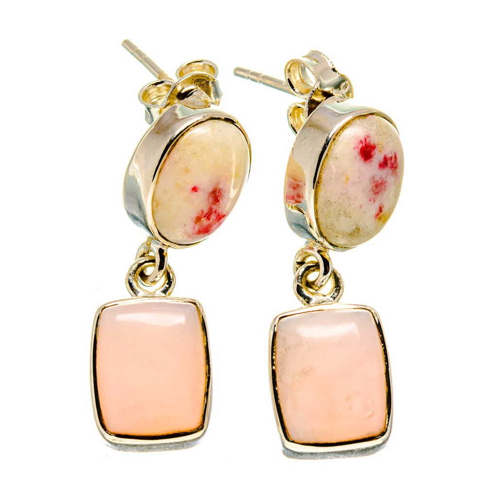 Thulite Earrings handcrafted by Ana Silver Co - EARR413808