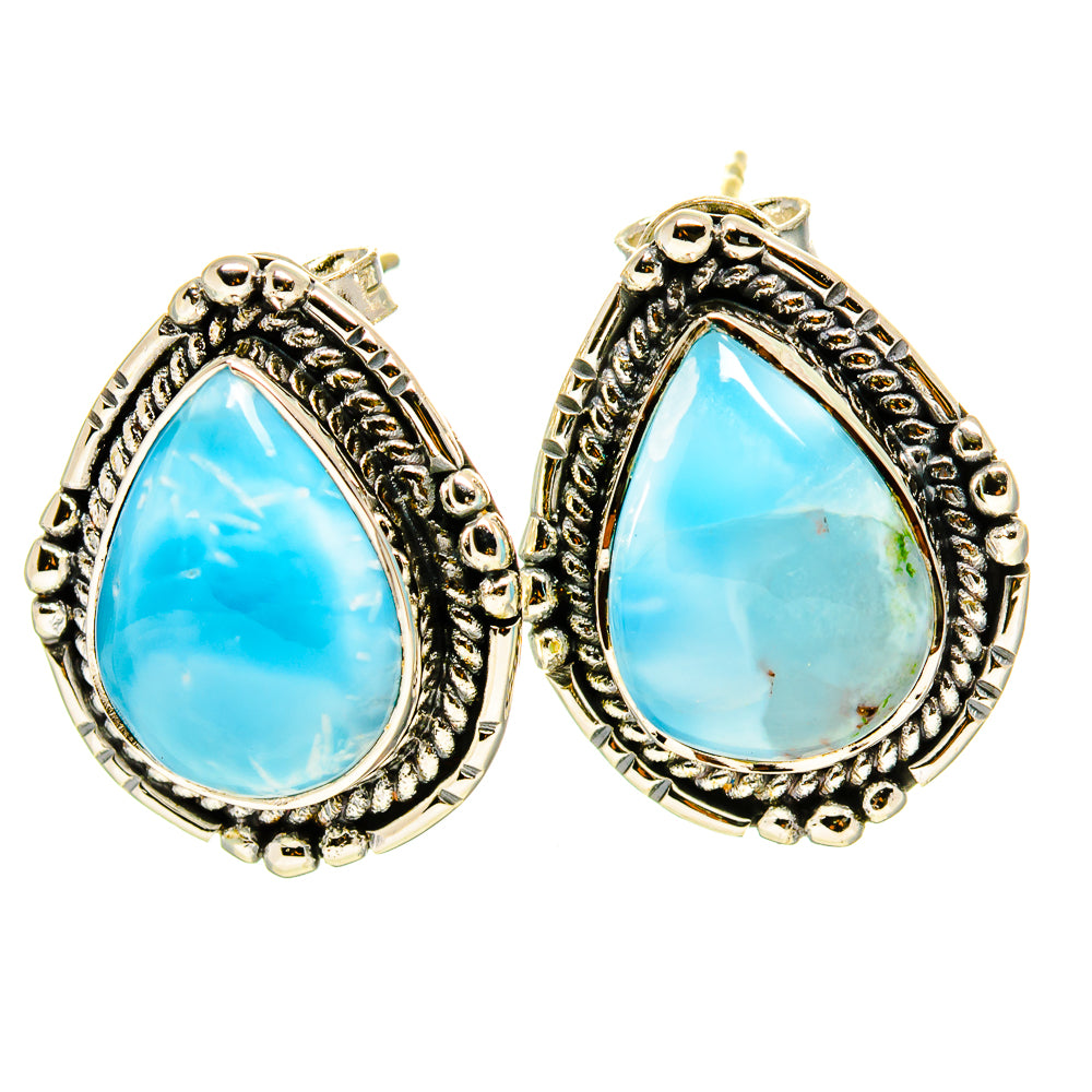 Larimar Earrings handcrafted by Ana Silver Co - EARR413816