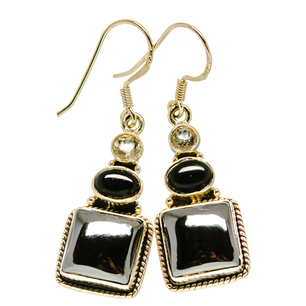 Hematite Earrings handcrafted by Ana Silver Co - EARR413848