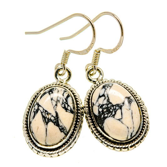 Howlite Earrings handcrafted by Ana Silver Co - EARR413854