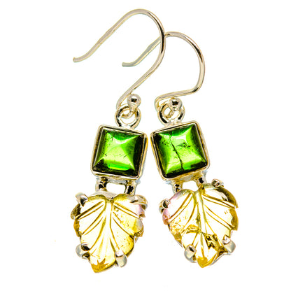 Green Tourmaline Earrings handcrafted by Ana Silver Co - EARR413855