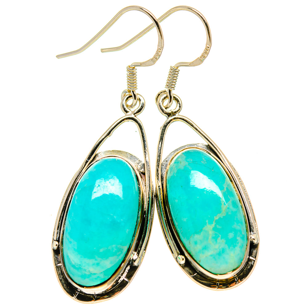 Amazonite Earrings handcrafted by Ana Silver Co - EARR413865