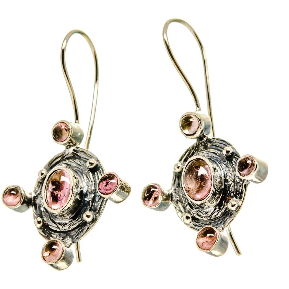 Pink Tourmaline Earrings handcrafted by Ana Silver Co - EARR413879
