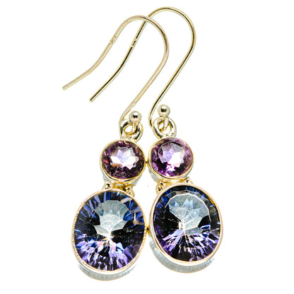 Blue Mystic Topaz Earrings handcrafted by Ana Silver Co - EARR413909