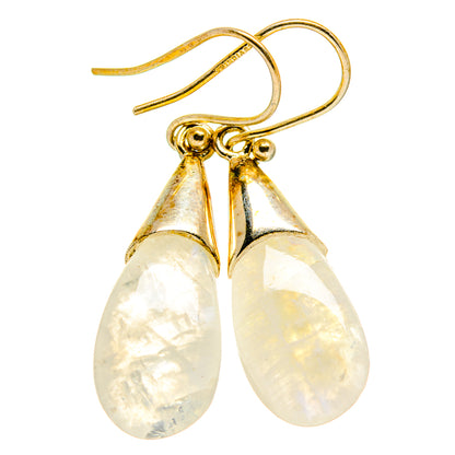 Rainbow Moonstone Earrings handcrafted by Ana Silver Co - EARR413910