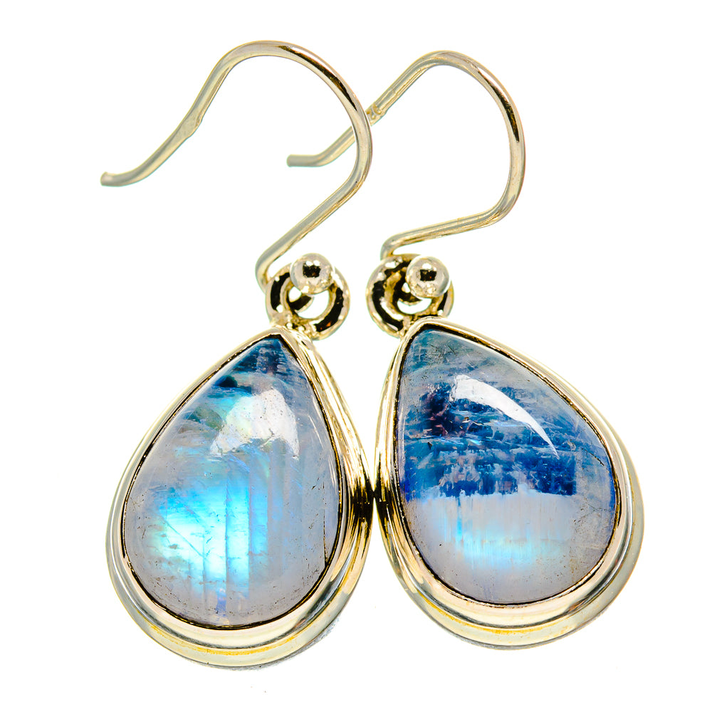 Rainbow Moonstone Earrings handcrafted by Ana Silver Co - EARR413925