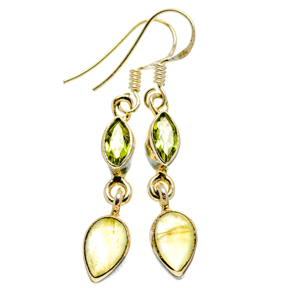 Prehnite Earrings handcrafted by Ana Silver Co - EARR413931