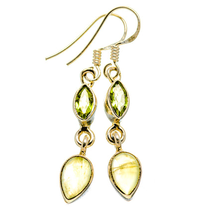 Prehnite Earrings handcrafted by Ana Silver Co - EARR413931